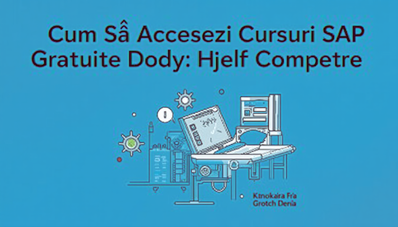 Ghid complet pentru a găsi cursuri SAP gratuite și a-ți dezvolta cariera