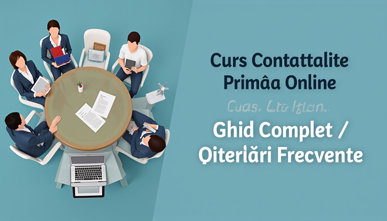Oameni studiind un curs de contabilitate primară online pe laptop